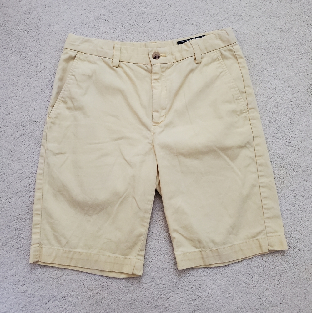 Vineyard Vines Boys' Soft Yellow Cotton Shorts sz12